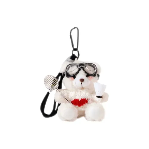 QUBENCHU Милый Креативный Бадминтон Навыченный Свитер Медведь Кукла Плюшевая Подвеска 12 см Длина Тела