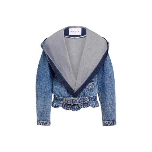 Alaia SS25 Куртки и Пальто Женские Светло-Синий