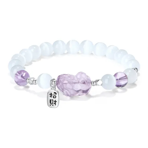 PUTUOSHANWENCHUANG Стекло Кошачий глаз Нефритовые браслеты Унисекс