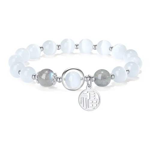 PUTUOSHANWENCHUANG Стекло Кошачий глаз Браслеты Унисекс