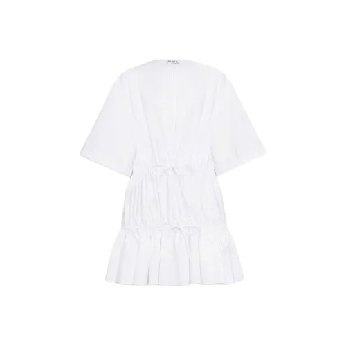 Alaia SS25 Короткий рукав Платье Женское Белое