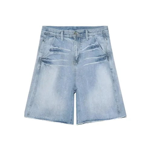 HLPT Синие Унисекс Джинсовые Шорты