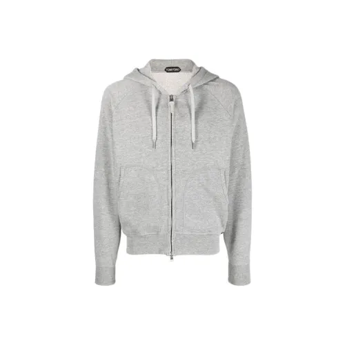 TOM FORD Men's Gray Sweatshirts TOM FORD Мужские Серые Толстовки