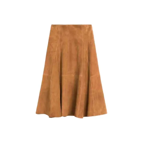 Massimo Dutti Кожа Длинная Юбка Женская