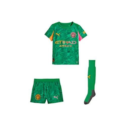 PUMA Повседневная спортивная одежда Manchester CityGoalkeeper Набор из 3 шт Зеленый для детей 3-7 лет