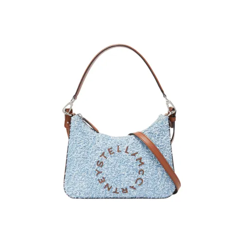 Stella McCartney Хлопок Плечевая сумка Маленькая Женская Светло-синяя