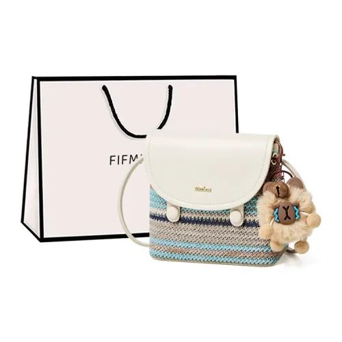 15 MINS Синтетическая кожа Сумка через плечо Женская Радужная Белая