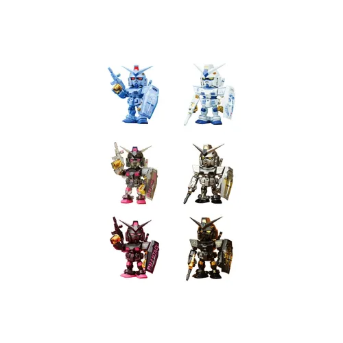 BANDAI QMSV Мини Призрачный RX 78 2 Gundam Версия J Слепые коробки Один Mystery Коробка Целая коробка 6 шт