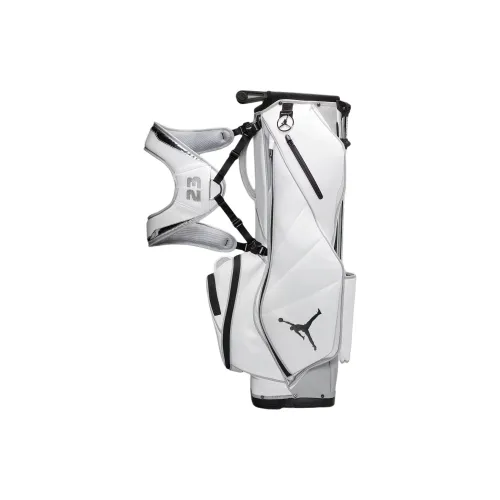 Джордан Fade Away Синтетическая кожа Сумка для гольфа Для путешествий Сумка для хранения Мужская Белый и Волчий Серый и Металлический Серебряный