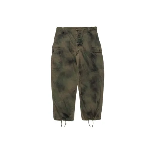 Bowwow SS25 JUNGLE FATIGUE Карго Брюки Спрей CAMO Карго Брюки Унисекс