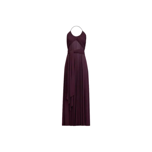 Alaia SS25 Slip Платье Женское Бордовый Красный