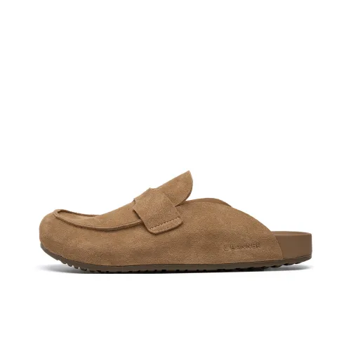 C°BANNER Противоскользящие домашние тапочки для мужчин бежево-желтые