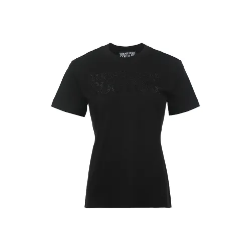 VERSACE JEANS COUTURE T-рубашка женская черная