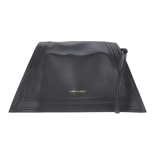 YProject Клатч из коровьей кожи женский черный