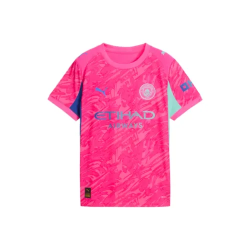 PUMA Manchester CityGoalkeeper T Рубашка Розовая для детей 3-7 лет