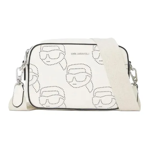 Karl Lagerfeld IKON Телячья кожа Сумка через плечо Сумка на плечо Женская Белая