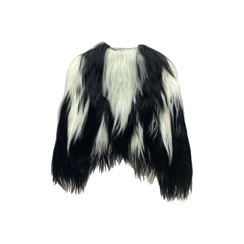 Givenchy Мех Женский Черный Белый
