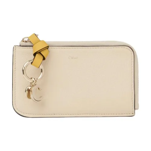 Chloe Alphabet Телячья кожа Кошелек Женские Бежевый