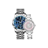 Серебристо-синий + Румяный розовый