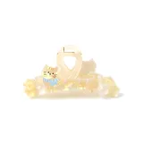 Длинный шарф, котенок, звезды, заколка-краб