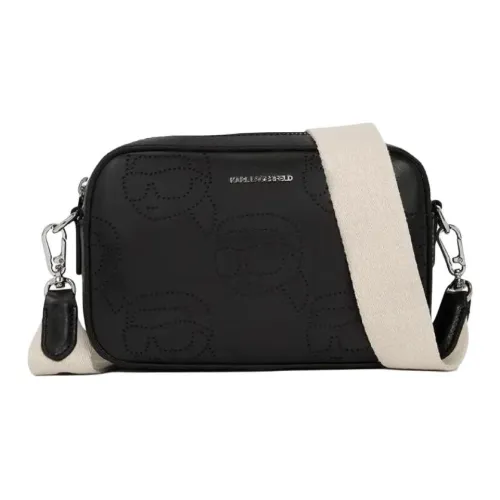 KARL LAGERFELD IKON Телячья кожа Сумка через плечо Женская Черная