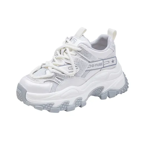 D Fuse SCANDINAVIA Дышащий Увеличение Высоты Устойчивый к Износу Противоскользящий Низкий Топ Кроссовки с Подошвой Женские