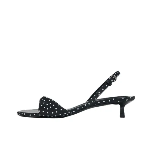 ZARA One Ремень Сандалии Черные Женские