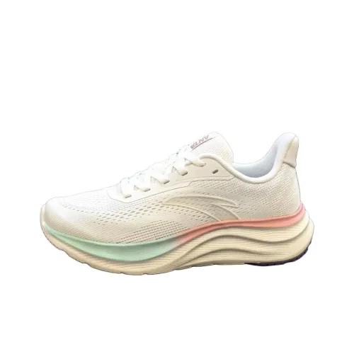 ANTA Light Cloud 2 Амортизация и Дышащий Низкий Топ Повседневные Беговые Кроссовки Женские Папирус Белый