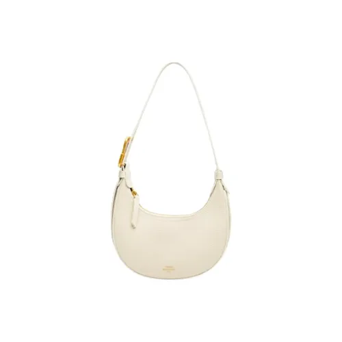 TENNCO Коровья кожа Портативная Сумка через плечо Маленькая Женская Сумка Полумесяц Белый