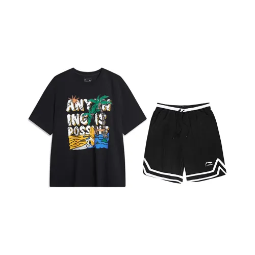 Лайнер Повседневная Спортивная Одежда Унисекс Черный