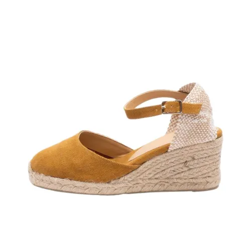 Castañer Carol Клиновидный каблук Высокие каблуки 7 см Женские Коричневый