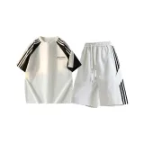 Одежда Набор (Белый топ + Бело-серый низ)