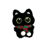 Красный зеленый шарф 10 см