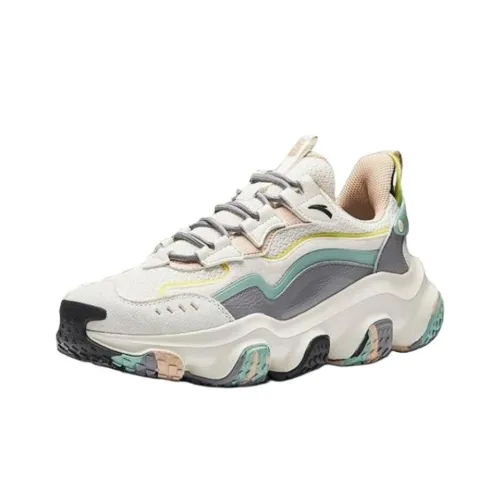 ANTA Tai Mountain Дышащий Увеличение Высоты Низкий Топ Толстая Подошва Мужские Многоцветные