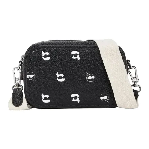 KARL LAGERFELD IKON Телячья кожа Сумка через плечо Женская Черная