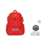 Красная сумка + сумка для туалетных принадлежностей + баскетбольный мяч