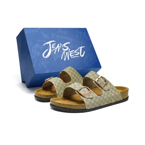 JEANSWEST Birkenstock Стиль Обувь Белый Серый Унисекс