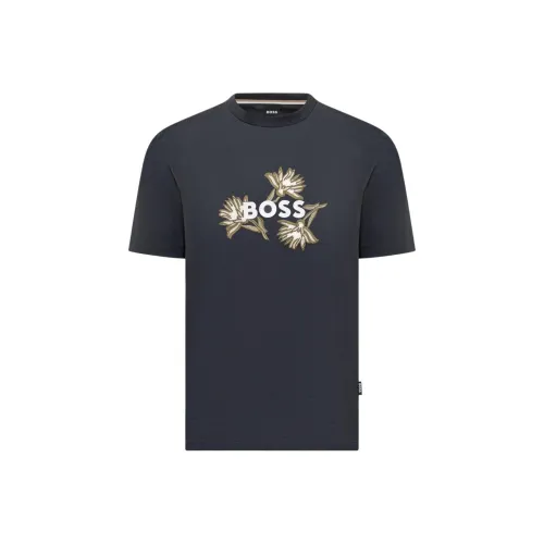 Hugo Boss T-Shirt Мужской Темно-синий