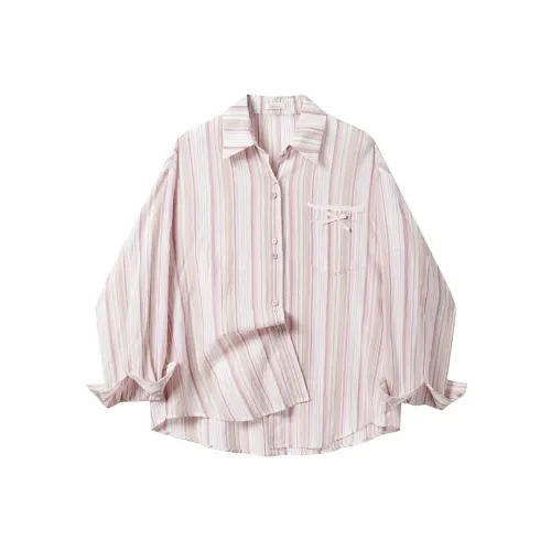 SLEEP AT 11 Полосы Женские Рубашки