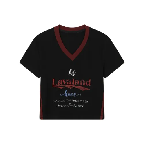 LAVA LAND Черные Женские Футболки
