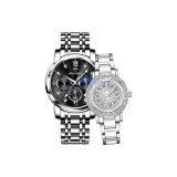 Серебристо-черный + Моранди серый