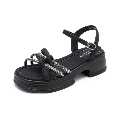 JOSINY One Ремешок Сандалии Женские Черные