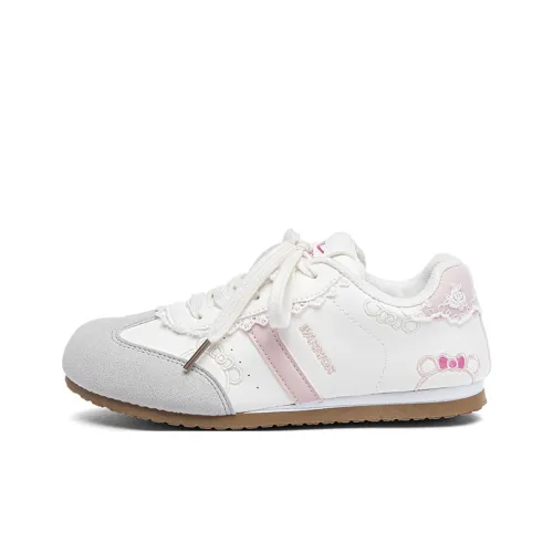 Warrior Slip-resistant Breathable Lightweight Low-Top Casual Shoes Women's Beige Gray Pink