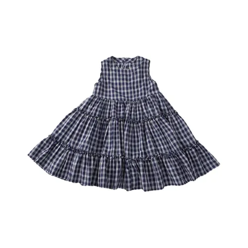 La Cergo Платье Сине-белый для детей 3-7 лет