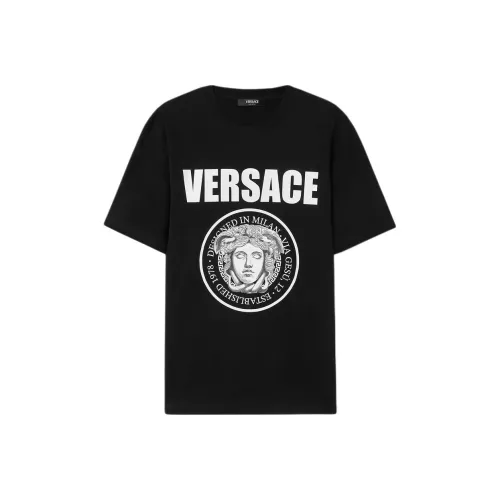 VERSACE SS25 T Рубашка Мужская Черная
