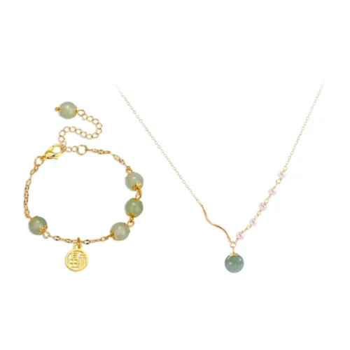 I YOU Цветное стекло Нефритовые браслеты Женские