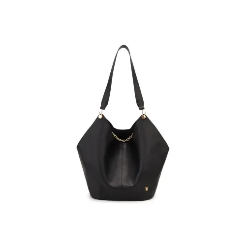 ELLE Коровья кожа Тоут Сумка на плечо Большая Женская Черная