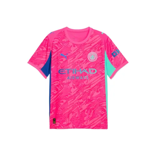 PUMA Manchester City Goalkeeper T-Shirt Мужская Персиково-Розовая