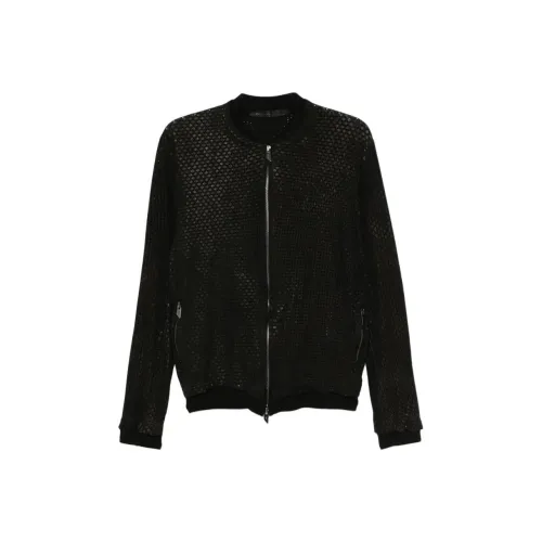 SALVATORE SANTORO Кожа Куртка Мужская Черная