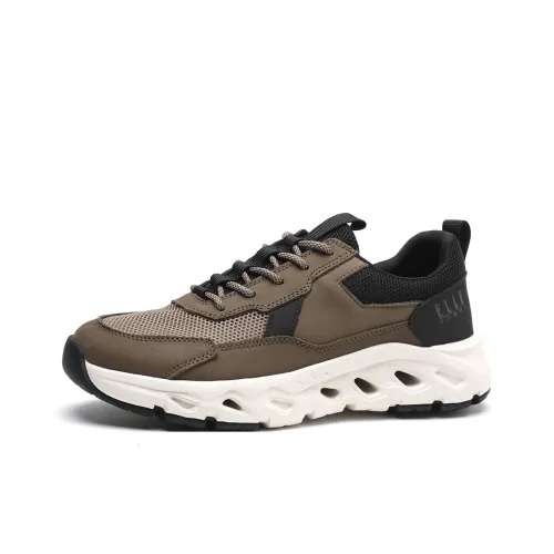 ELLE HOMME Низкий Топ Casual Мужской Хаки